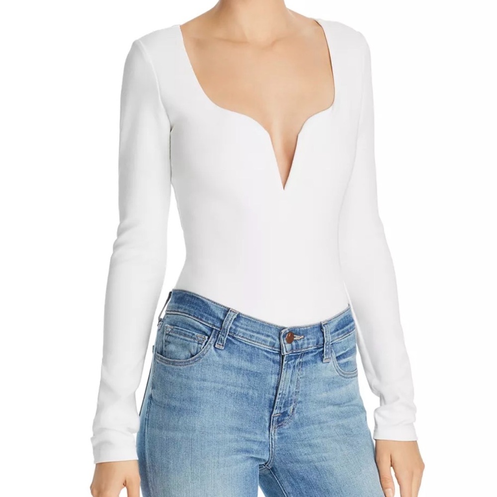 Tiger Mist Elegant BLACK V-Neck Bodysuit